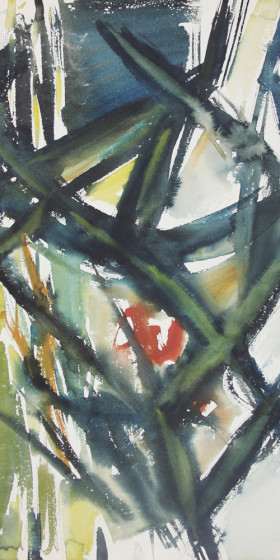 In search of style (60s abstraction) Watercolor 1965 x33
